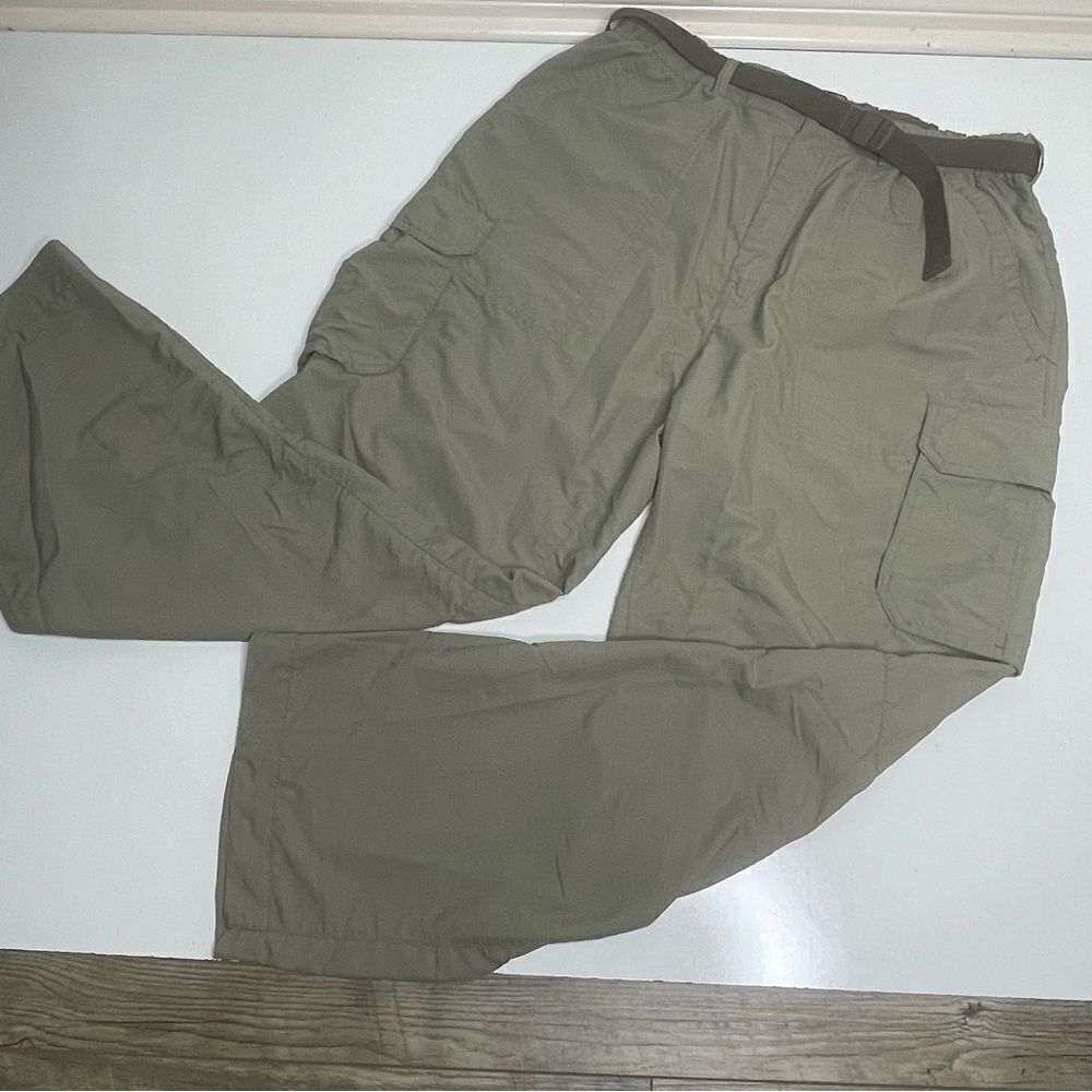 REI Army Green Khaki All Terrain Weatherproof Utility Pants in Size Large x 30L - Picture 3 of 5